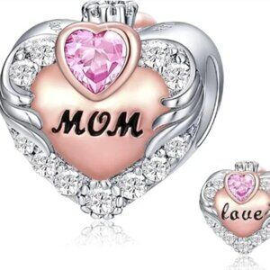 Love MOM 925S Charm Compatible with Pandora Bracelet
